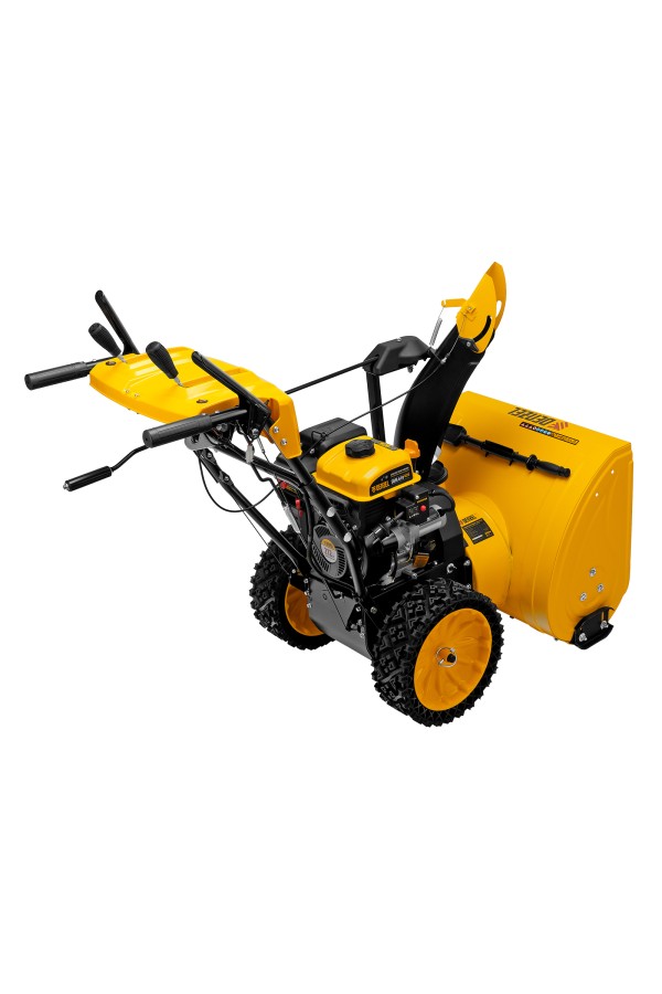 Бензиновая снегоуборочная машина SBM 610S PRO, 212 cc, электростартер, фара, обогрев Denzel