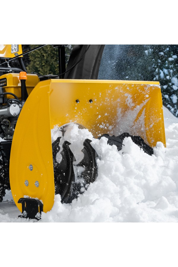 Бензиновая снегоуборочная машина SBM 610S PRO, 212 cc, электростартер, фара, обогрев Denzel