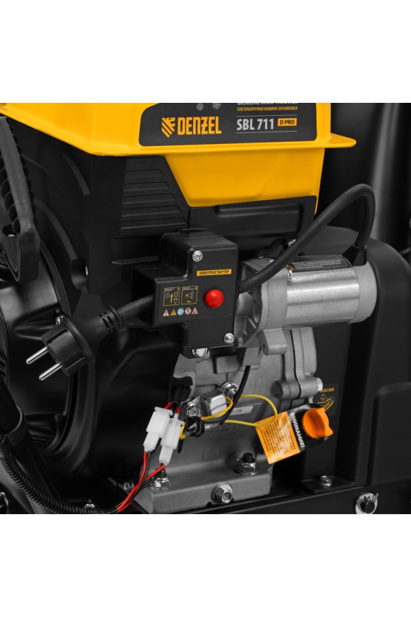 Бензиновая снегоуборочная машина SBL 711D PRO, 302cc, эл.старт, фара, обогрев, блок. дифф. Denzel