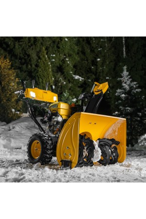 Бензиновая снегоуборочная машина SBL 711D PRO, 302cc, эл.старт, фара, обогрев, блок. дифф.// Denzel