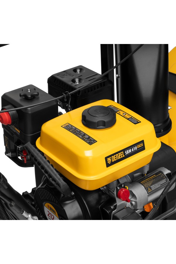 Бензиновая снегоуборочная машина SBM 610DT PRO, 212cc, гусеницы, эл.старт, блок. дифф. Denzel