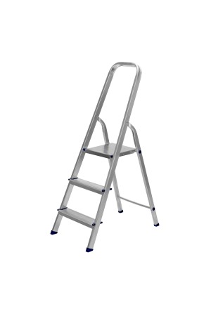 Стремянка, 3 ступени, алюминиевая, Россия, Сибртех