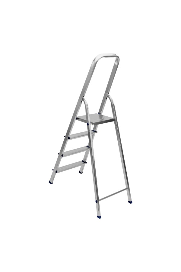 Стремянка, 4 ступени, алюминиевая, Сибртех
