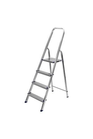 Стремянка, 4 ступени, алюминиевая, Россия, Сибртех
