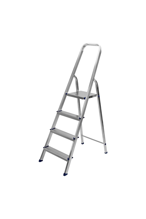 Стремянка, 4 ступени, алюминиевая, Сибртех