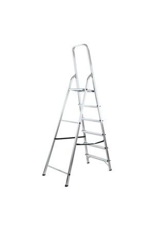 Стремянка усиленная, 6 ступеней, алюминиевая, Россия, MTX