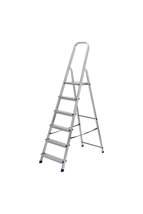 Стремянка, 6 ступеней, алюминиевая, Сибртех