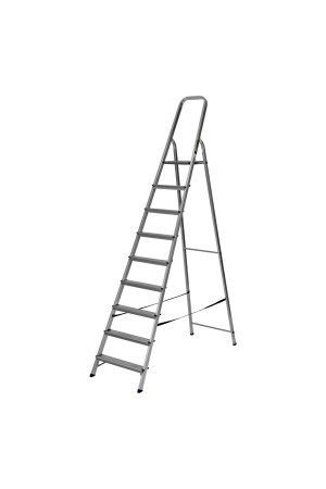 Стремянка, 9 ступеней, алюминиевая, Россия, Сибртех
