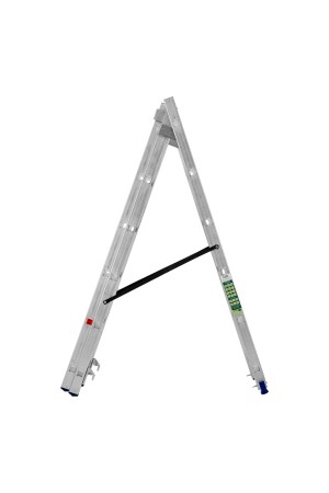 Лестница, 3 х 6 ступеней, алюминиевая, трехсекционная, Россия, Сибртех