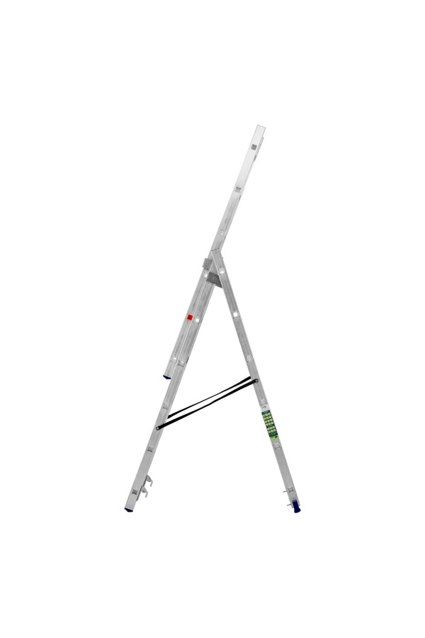 Лестница, 3 х 6 ступеней, алюминиевая, трехсекционная, Сибртех