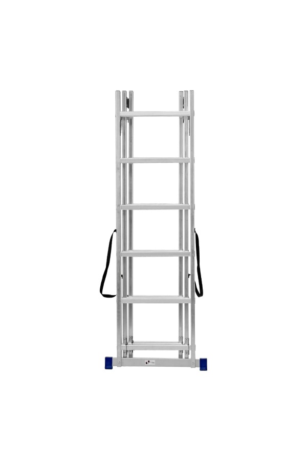 Лестница, 3 х 6 ступеней, алюминиевая, трехсекционная, Сибртех