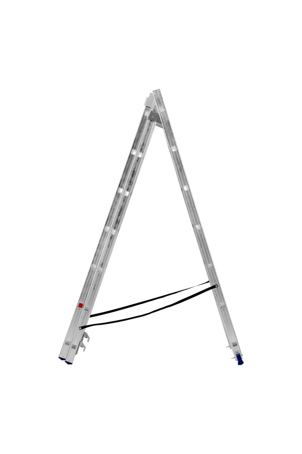 Лестница, 3 х 7 ступеней, алюминиевая, трехсекционная, Сибртех