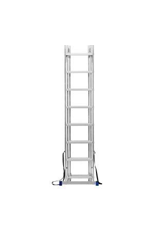 Лестница, 3 х 8 ступеней, алюминиевая, трехсекционная, Россия, Сибртех