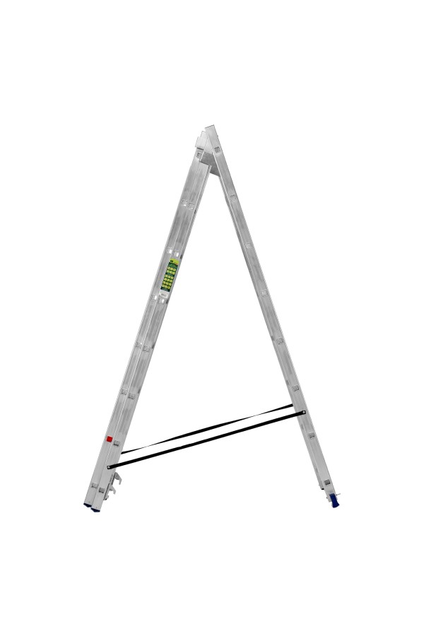 Лестница, 3 х 8 ступеней, алюминиевая, трехсекционная, Сибртех