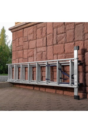 Лестница, 3 х 8 ступеней, алюминиевая, трехсекционная, Россия, Сибртех