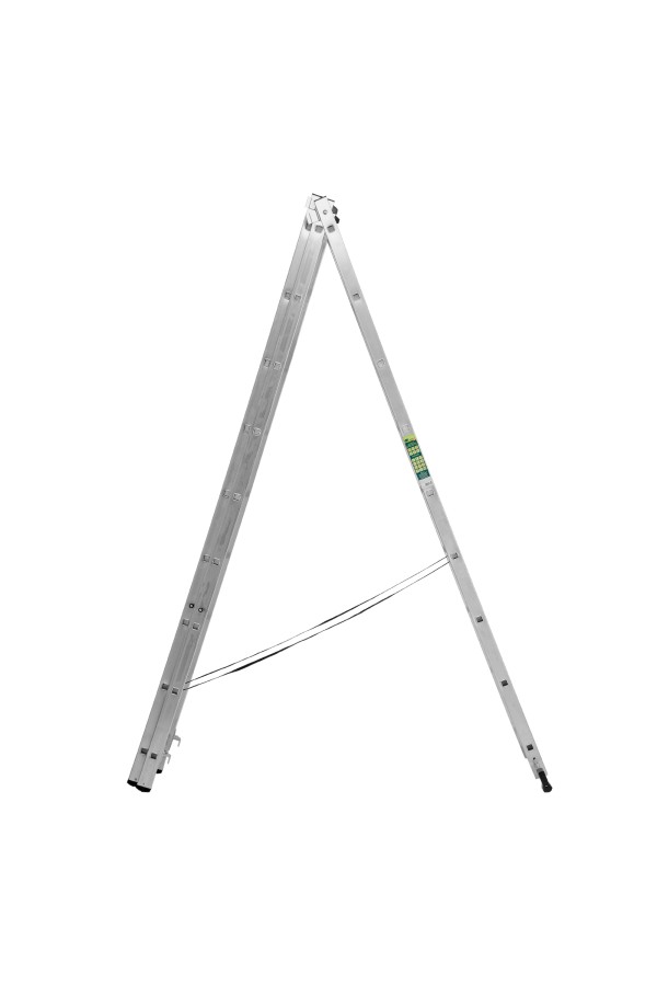 Лестница, 3 х 9 ступеней, алюминиевая, трехсекционная, Сибртех