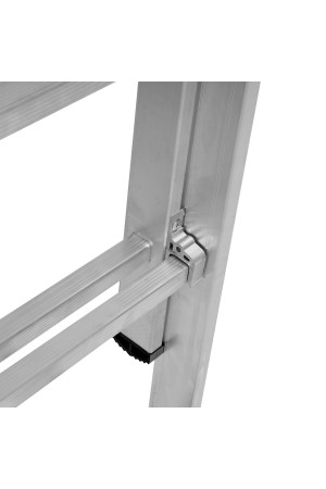 Лестница, 3 х 9 ступеней, алюминиевая, трехсекционная, Россия, Сибртех