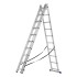 Лестница, 3 х 10 ступеней, алюминиевая, трехсекционная, Россия, Сибртех
