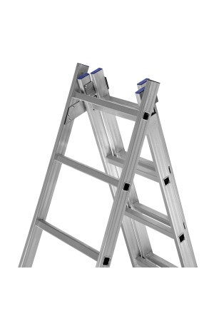 Лестница, 3 х 10 ступеней, алюминиевая, трехсекционная, Россия, Сибртех