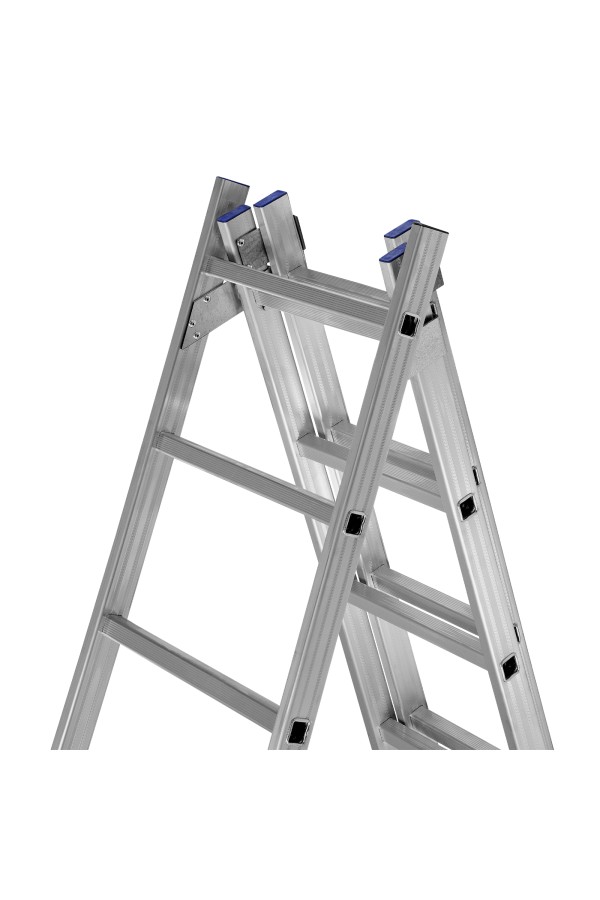 Лестница, 3 х 10 ступеней, алюминиевая, трехсекционная, Сибртех