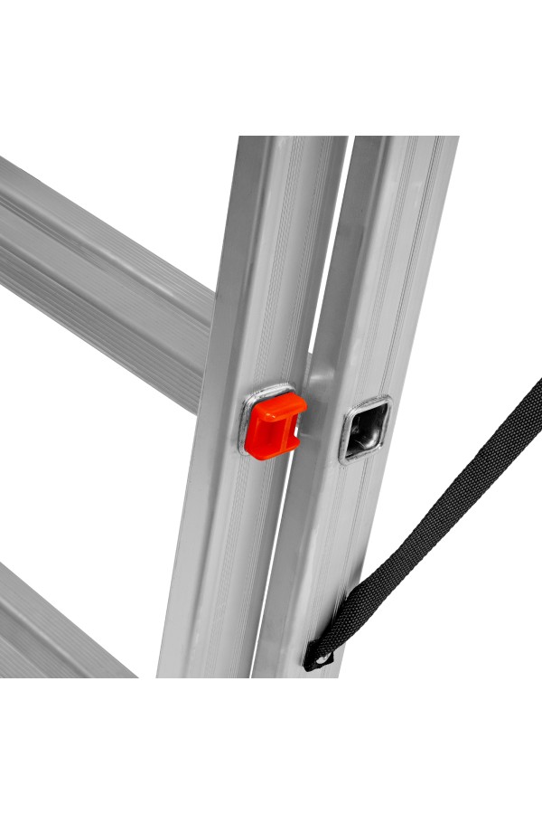 Лестница, 3 х 10 ступеней, алюминиевая, трехсекционная, Сибртех