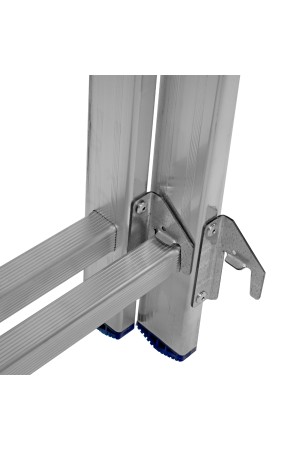 Лестница, 3 х 11 ступеней, алюминиевая, трехсекционная, Россия, Сибртех