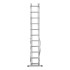 Лестница, 3 х 11 ступеней, алюминиевая, трехсекционная, Россия, Сибртех