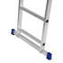 Лестница, 3 х 11 ступеней, алюминиевая, трехсекционная, Россия, Сибртех
