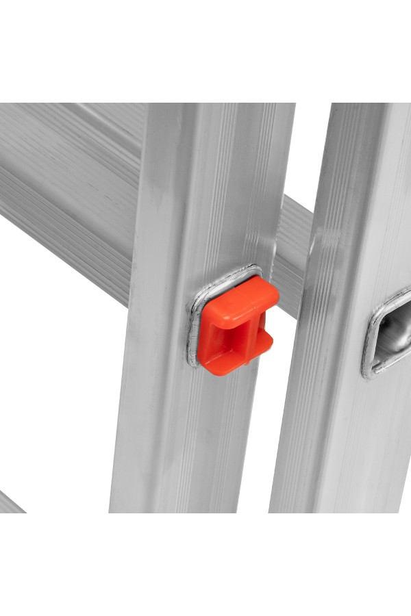 Лестница, 3 х 11 ступеней, алюминиевая, трехсекционная, Сибртех