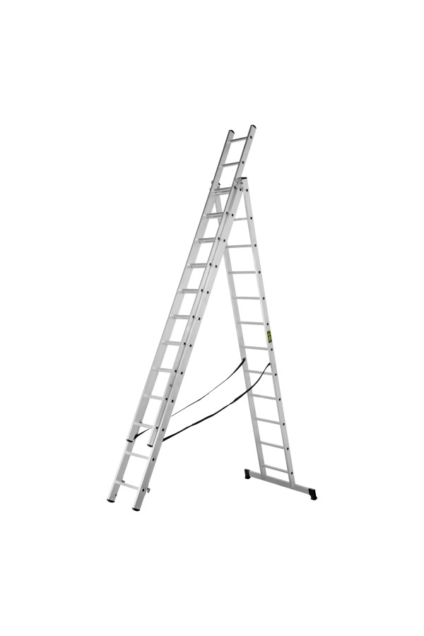 Лестница, 3 х 12 ступеней, алюминиевая, трехсекционная, Сибртех