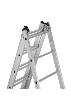 Лестница, 3 х 12 ступеней, алюминиевая, трехсекционная, Россия, Сибртех