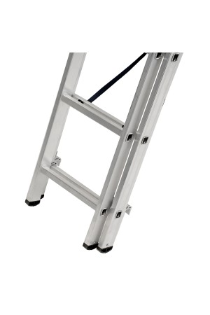 Лестница, 3 х 13 ступеней, алюминиевая, трехсекционная, Россия, Сибртех