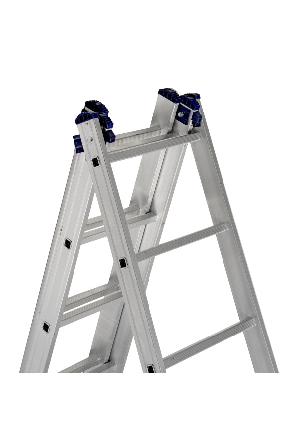 Лестница, 3 х 13 ступеней, алюминиевая, трехсекционная, Сибртех