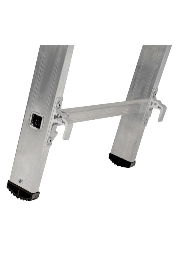 Лестница, 3 х 13 ступеней, алюминиевая, трехсекционная, Сибртех