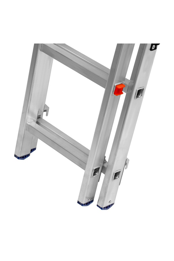 Лестница, 3 х 14 ступеней, алюминиевая, трехсекционная, Сибртех