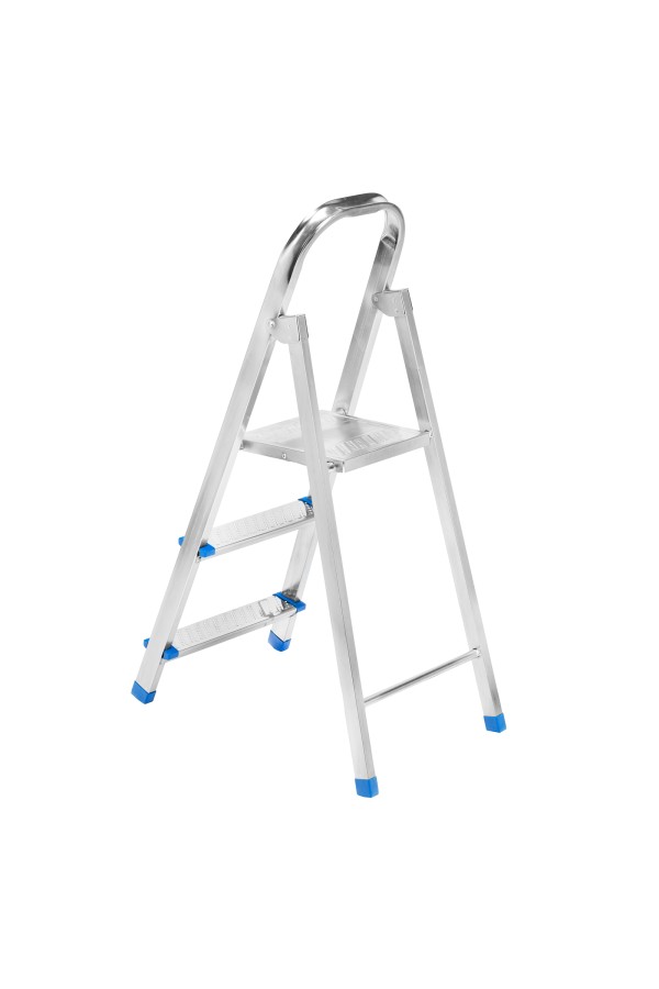 Стремянка, 3 ступени, стальная, оцинкованная Сибртех