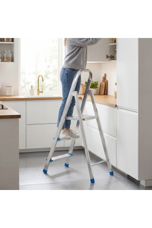 Стремянка, 3 ступени, стальная, оцинкованная Сибртех