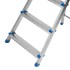 Стремянка, 5 ступеней, стальная, оцинкованная Сибртех