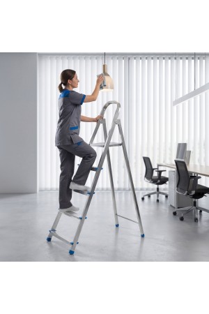 Стремянка, 5 ступеней, стальная, оцинкованная Сибртех