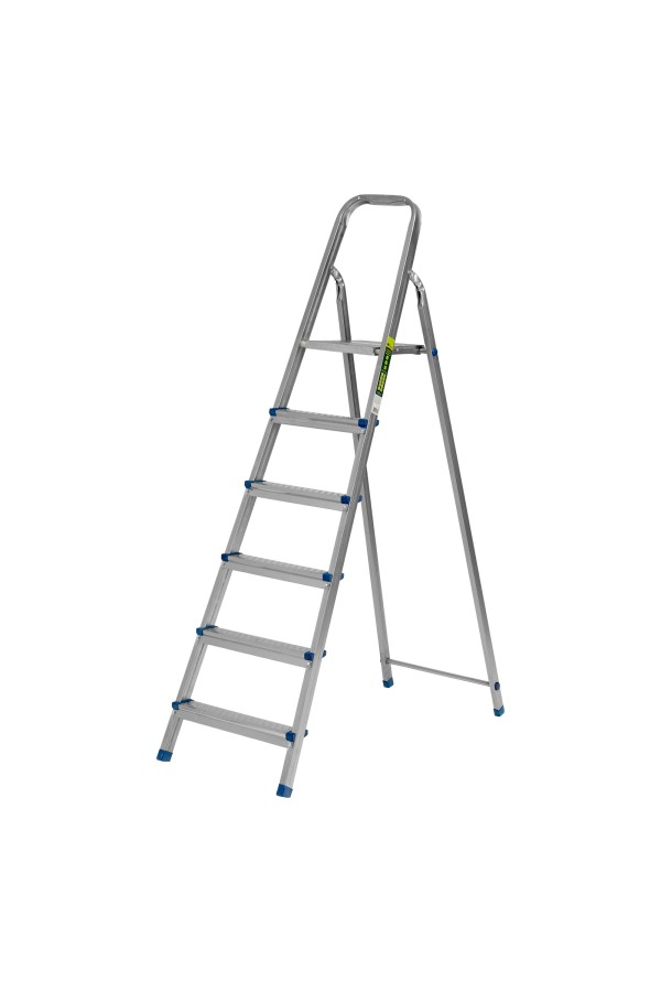 Стремянка, 6 ступеней, стальная, оцинкованная Сибртех