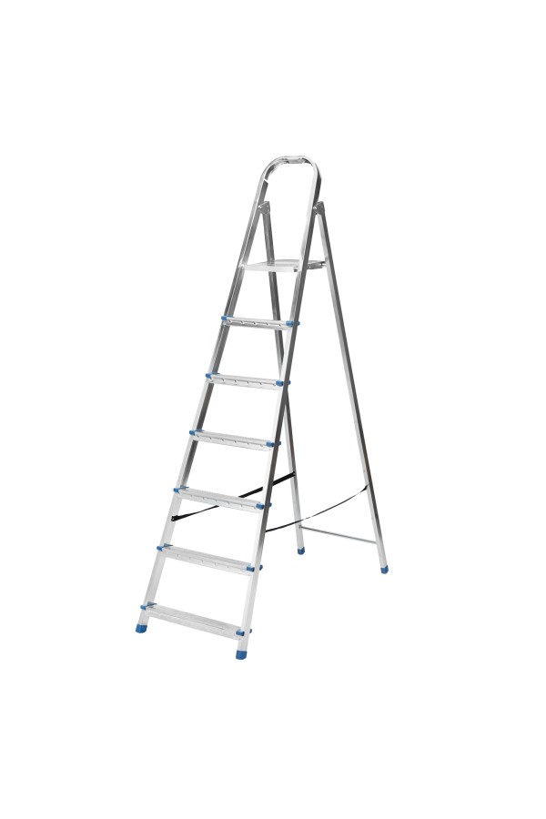 Стремянка, 7 ступеней, стальная, оцинкованная Сибртех