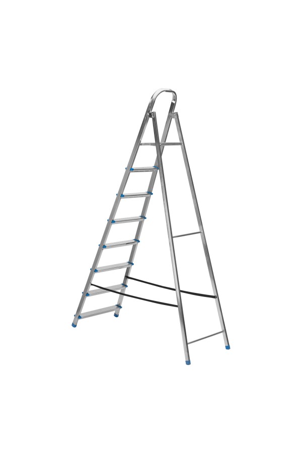 Стремянка, 8 ступеней, стальная, оцинкованная Сибртех