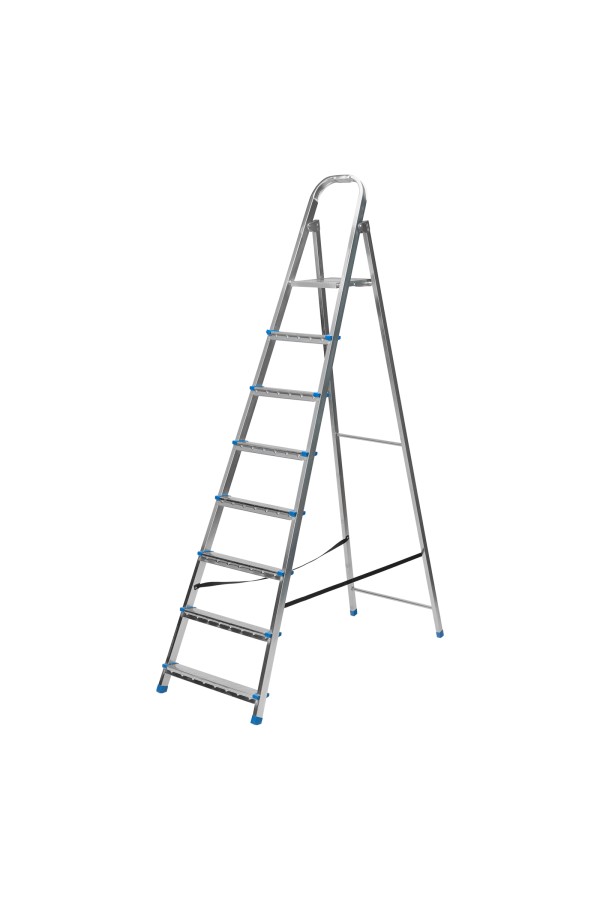 Стремянка, 8 ступеней, стальная, оцинкованная Сибртех