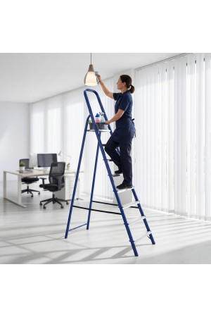 Стремянка, 8 ступеней, стальная, Россия, Сибртех