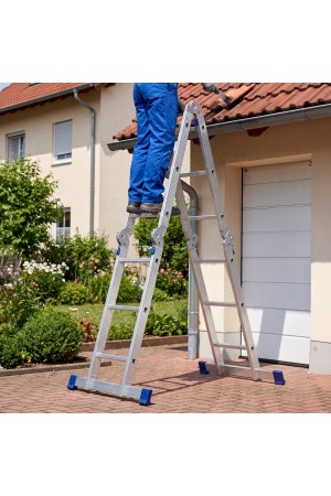 Лестница шарнирная алюминиевая, 4 х 3 ступени, Россия, Сибртех