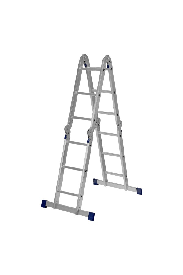 Лестница шарнирная алюминиевая, 4 х 3 ступени, Сибртех