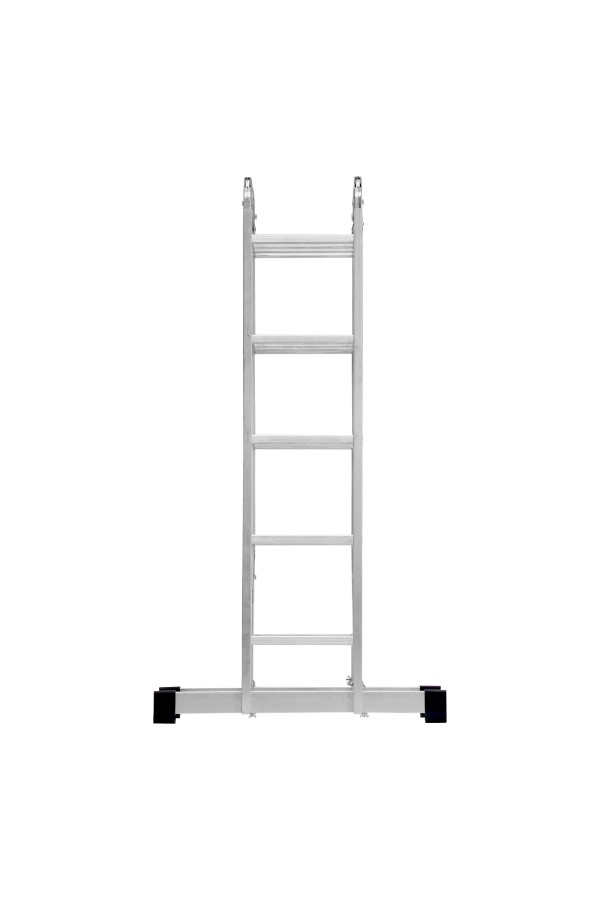 Лестница шарнирная алюминиевая, 2 х 4 + 2 х 5, Сибртех