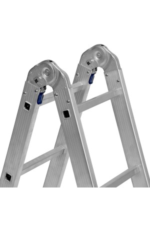Лестница шарнирная алюминиевая, 2 х 4 + 2 х 5, Россия, Сибртех