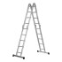 Лестница шарнирная алюминиевая, 2 х 4 + 2 х 5, Россия, Сибртех