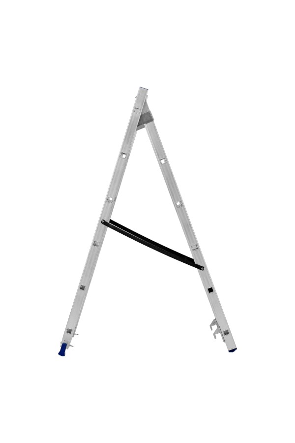 Лестница, 2 х 6 ступеней, алюминиевая, двухсекционная, Сибртех